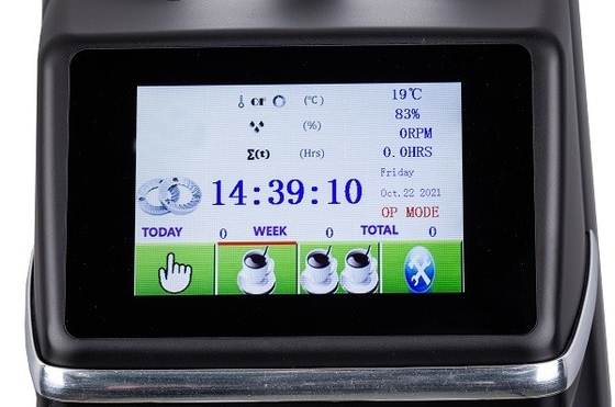 1500rpm μύλος μύλων καφέ επίδειξης ελέγχου θερμοκρασίας μύλων καφέ οθόνης αφής